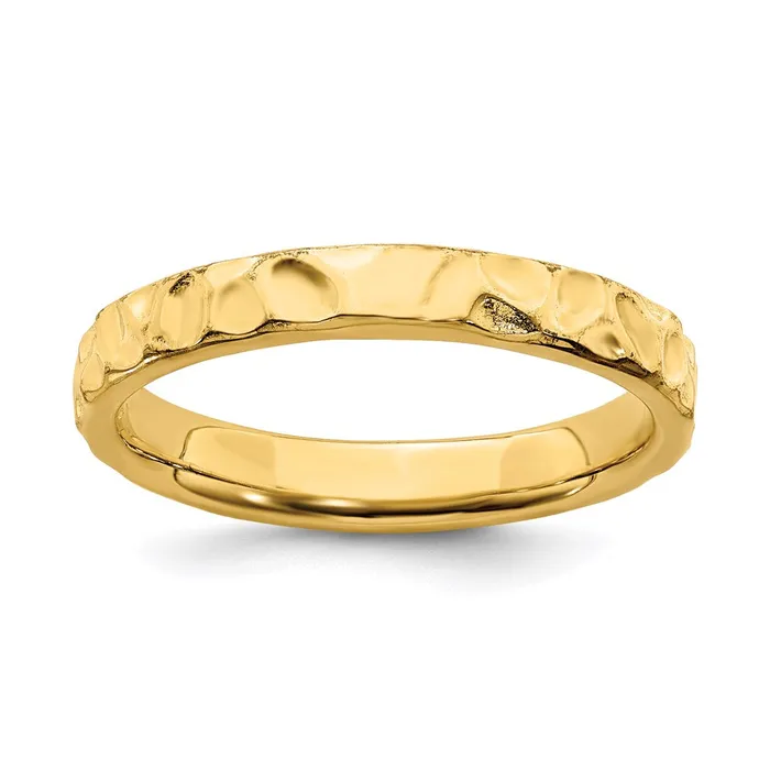 Rings Stackable Expressions Sterling Silver Stackable Expressions Goldplated Ring QSK258 Rings Stackable Expressions Sterling Silver Stackable Expressions Goldplated Ring QSK258