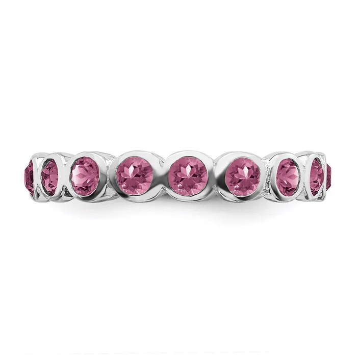 Rings Stackable Expressions Sterling Silver Stackable Expressions October Swarovski Ring QSK982 Rings Stackable Expressions Sterling Silver Stackable Expressions October Swarovski Ring QSK982