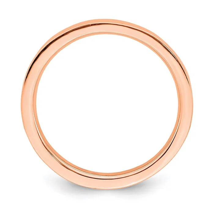 Rings Stackable Expressions Sterling Silver Stackable Expressions Pinkplated Polished Ring QSK240 Rings Stackable Expressions Sterling Silver Stackable Expressions Pinkplated Polished Ring QSK240