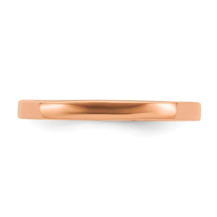 Rings Stackable Expressions Sterling Silver Stackable Expressions Pinkplated Polished Ring QSK240 Rings Stackable Expressions Sterling Silver Stackable Expressions Pinkplated Polished Ring QSK240