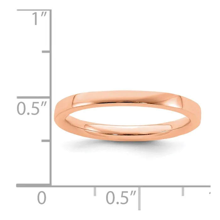 Rings Stackable Expressions Sterling Silver Stackable Expressions Pinkplated Polished Ring QSK240 Rings Stackable Expressions Sterling Silver Stackable Expressions Pinkplated Polished Ring QSK240