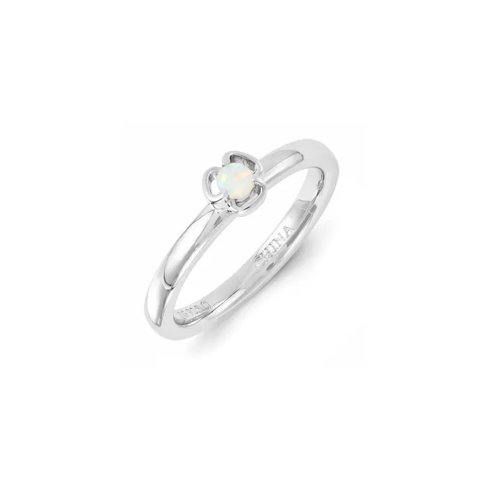 Rings Sterling Silver Stackable Expressions Created Opal Ring QSK1319 Stackable Expressions Rings Sterling Silver Stackable Expressions Created Opal Ring QSK1319 Stackable Expressions