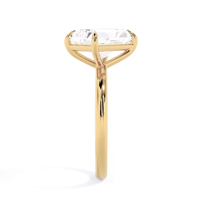 Rings Tilted Head Solitaire Engagement Ring deBebians