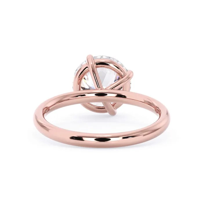Rings Tilted Head Solitaire Engagement Ring deBebians
