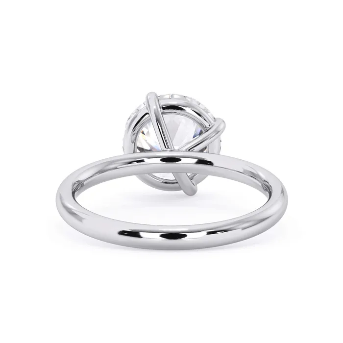 Rings Tilted Head Solitaire Engagement Ring deBebians
