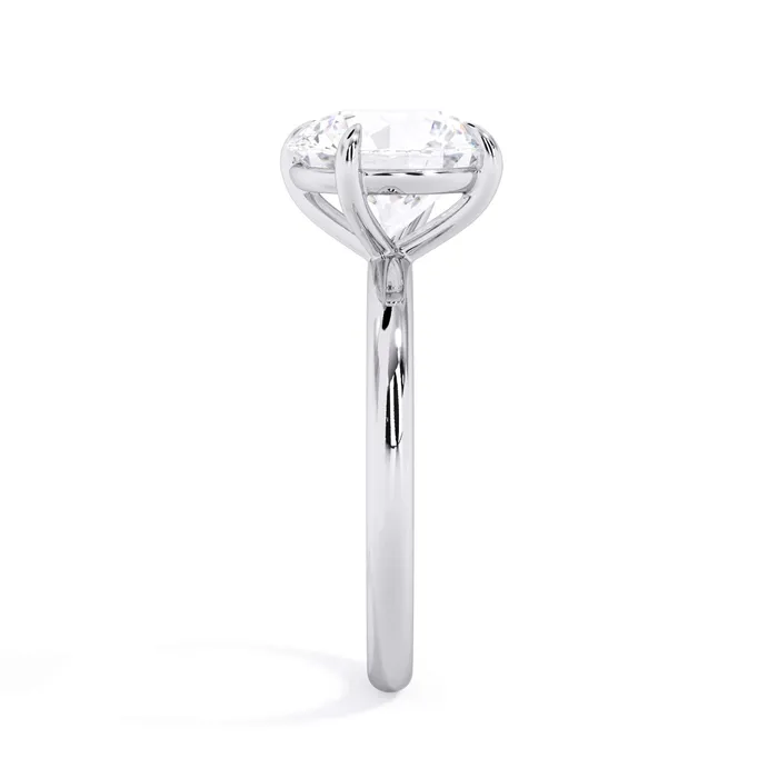 Rings Tilted Head Solitaire Engagement Ring deBebians