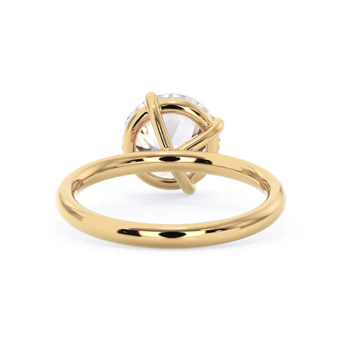 Rings Tilted Head Solitaire Engagement Ring deBebians