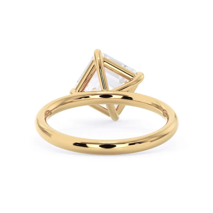 Rings Tilted Head Solitaire Engagement Ring deBebians