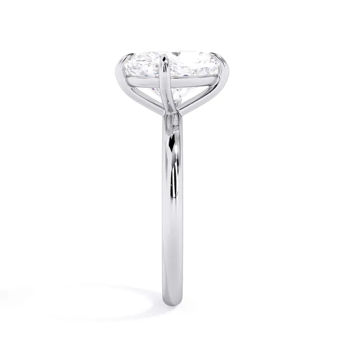 Rings Tilted Head Solitaire Engagement Ring deBebians