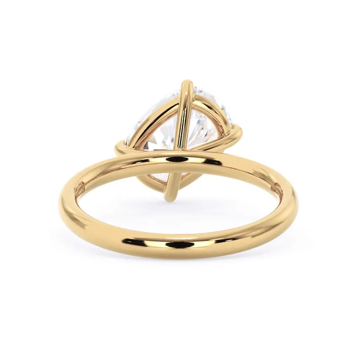 Rings Tilted Head Solitaire Engagement Ring deBebians