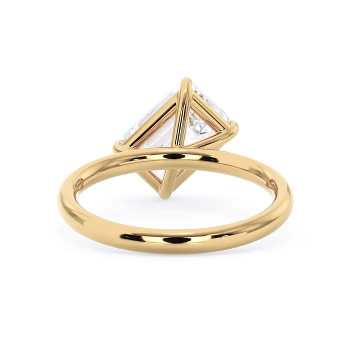 Rings Tilted Head Solitaire Engagement Ring deBebians