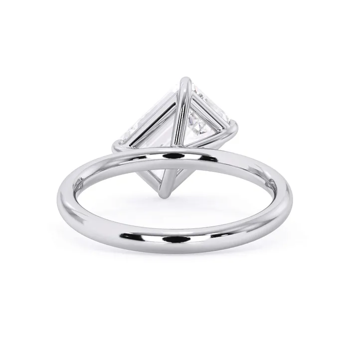 Rings Tilted Head Solitaire Engagement Ring deBebians