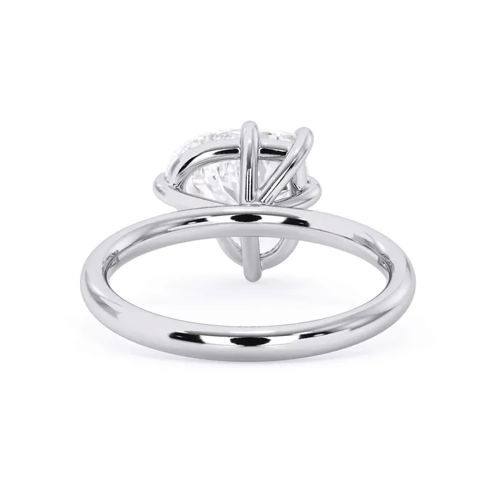 Rings Tilted Head Solitaire Engagement Ring deBebians