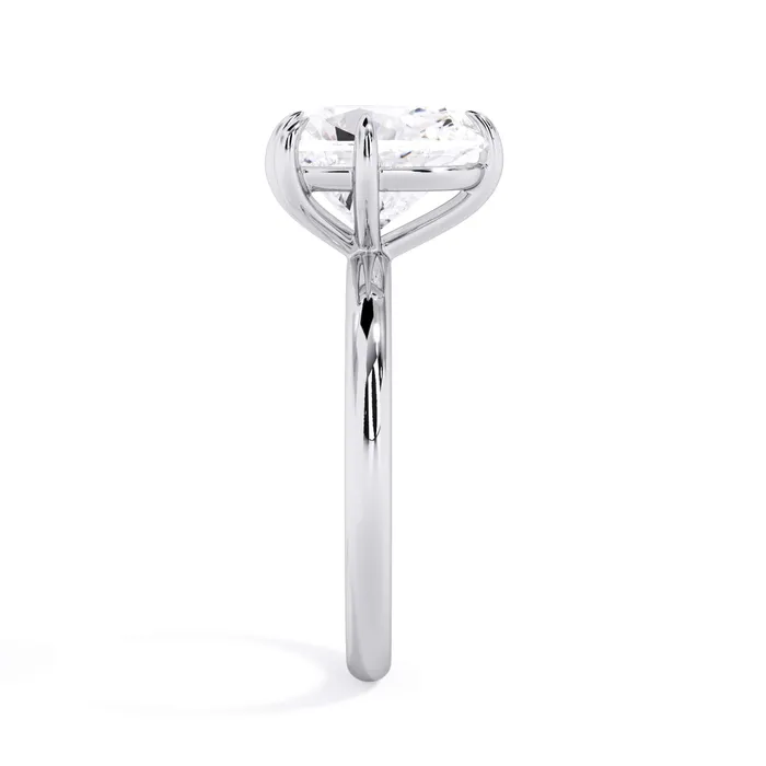 Rings Tilted Head Solitaire Engagement Ring deBebians