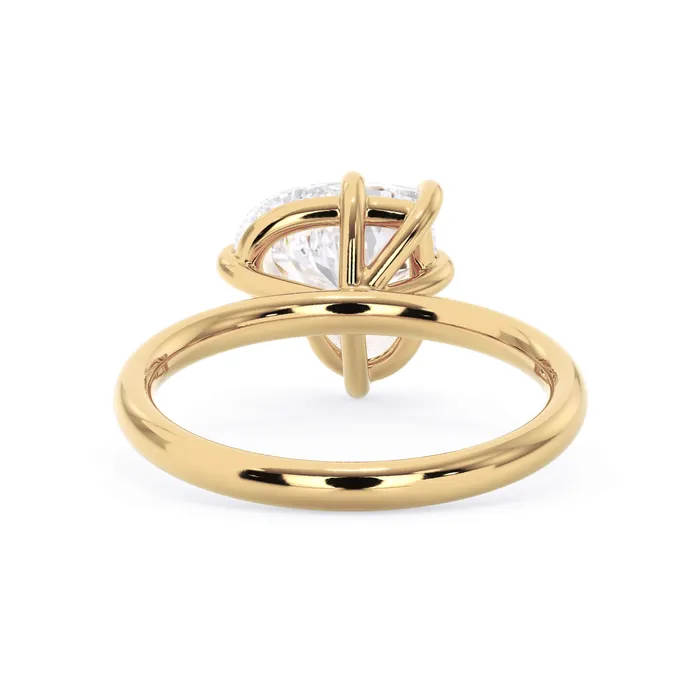 Rings Tilted Head Solitaire Engagement Ring deBebians
