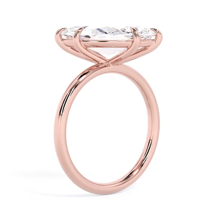 Rings Tilted Head Solitaire Engagement Ring deBebians