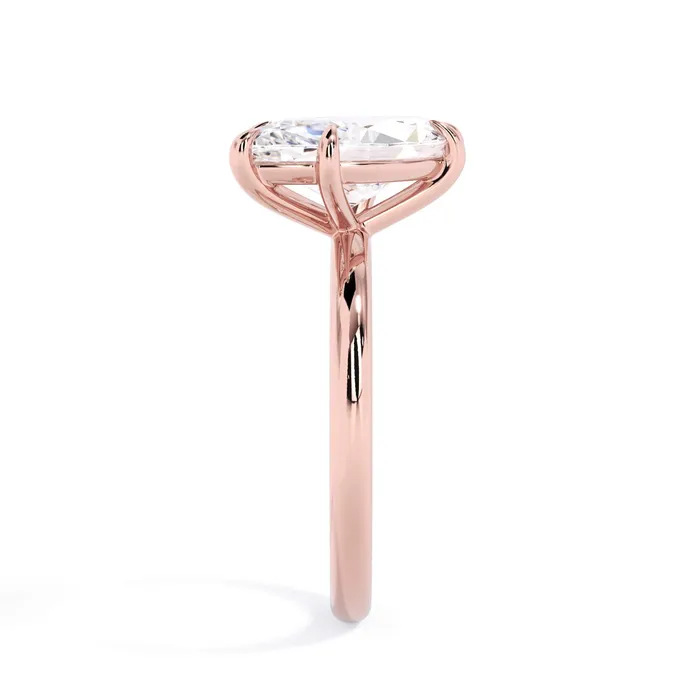 Rings Tilted Head Solitaire Engagement Ring deBebians