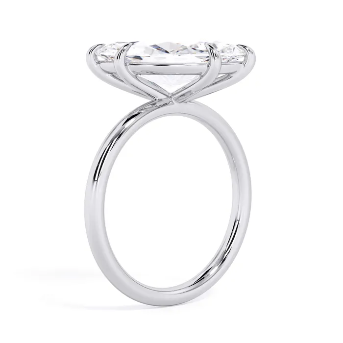 Rings Tilted Head Solitaire Engagement Ring deBebians
