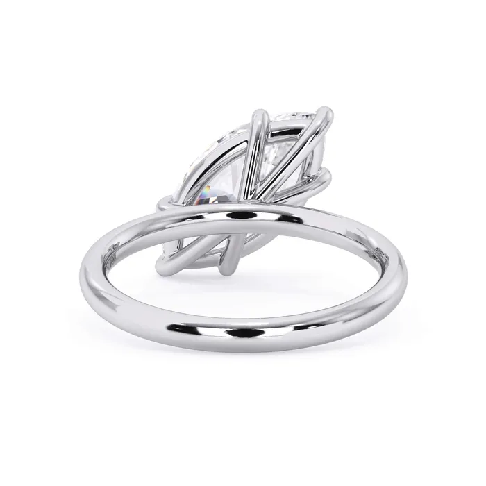 Rings Tilted Head Solitaire Engagement Ring deBebians