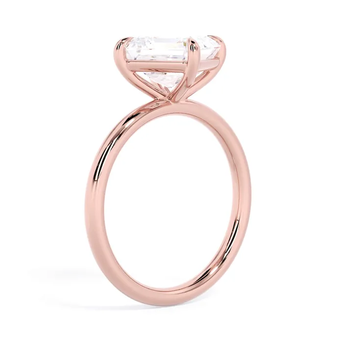 Rings Tilted Head Solitaire Engagement Ring deBebians