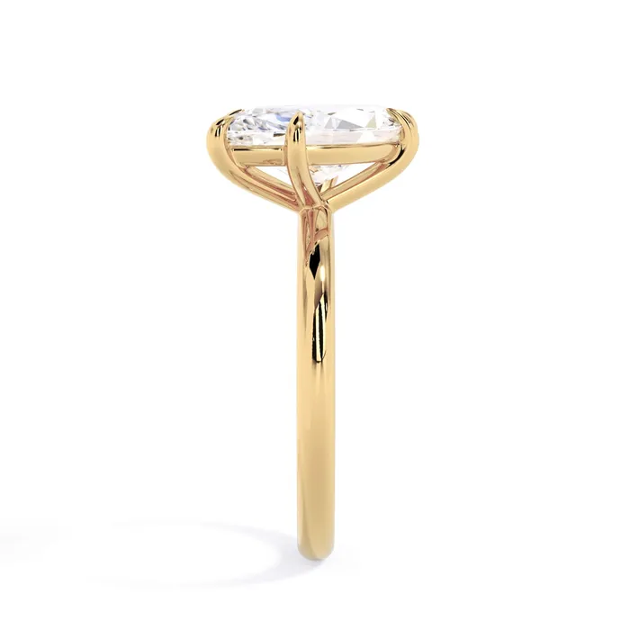 Rings Tilted Head Solitaire Engagement Ring deBebians