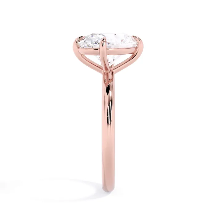 Rings Tilted Head Solitaire Engagement Ring deBebians