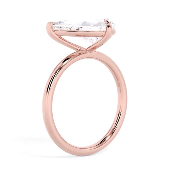 Rings Tilted Head Solitaire Engagement Ring deBebians