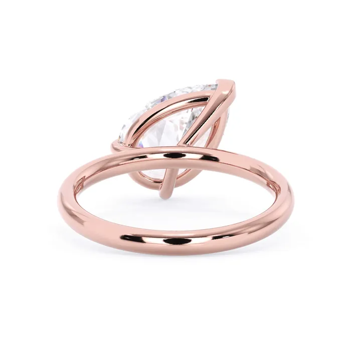 Rings Tilted Head Solitaire Engagement Ring deBebians