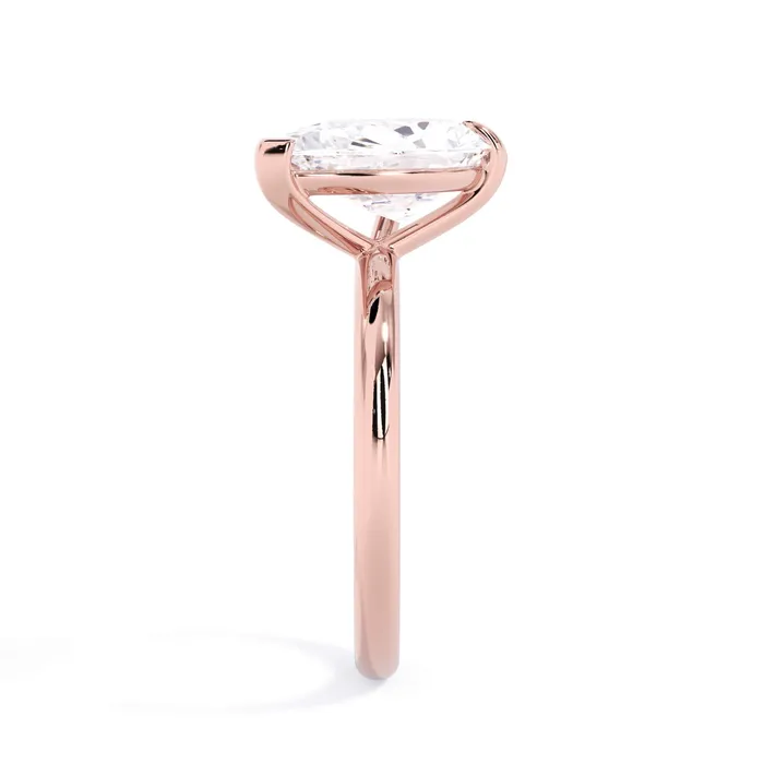 Rings Tilted Head Solitaire Engagement Ring deBebians