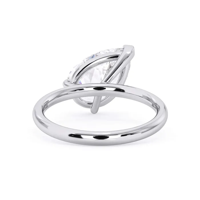 Rings Tilted Head Solitaire Engagement Ring deBebians