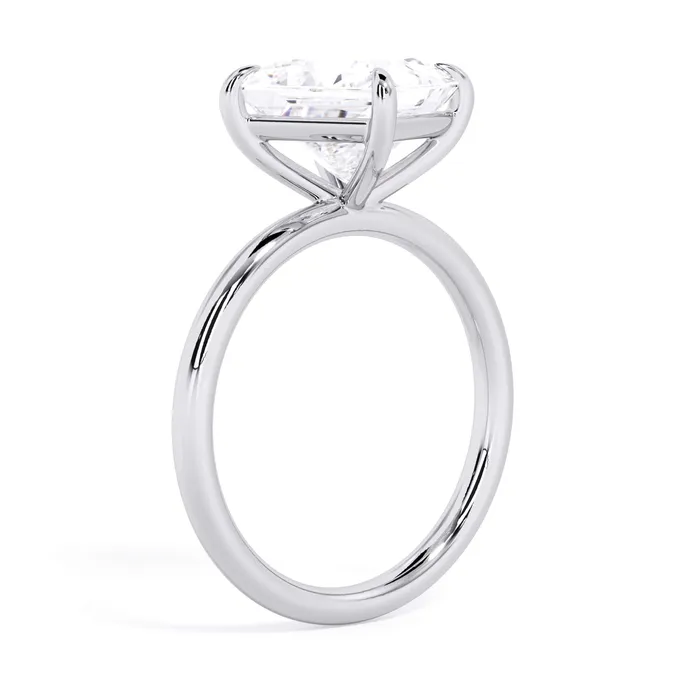 Rings Tilted Head Solitaire Engagement Ring deBebians