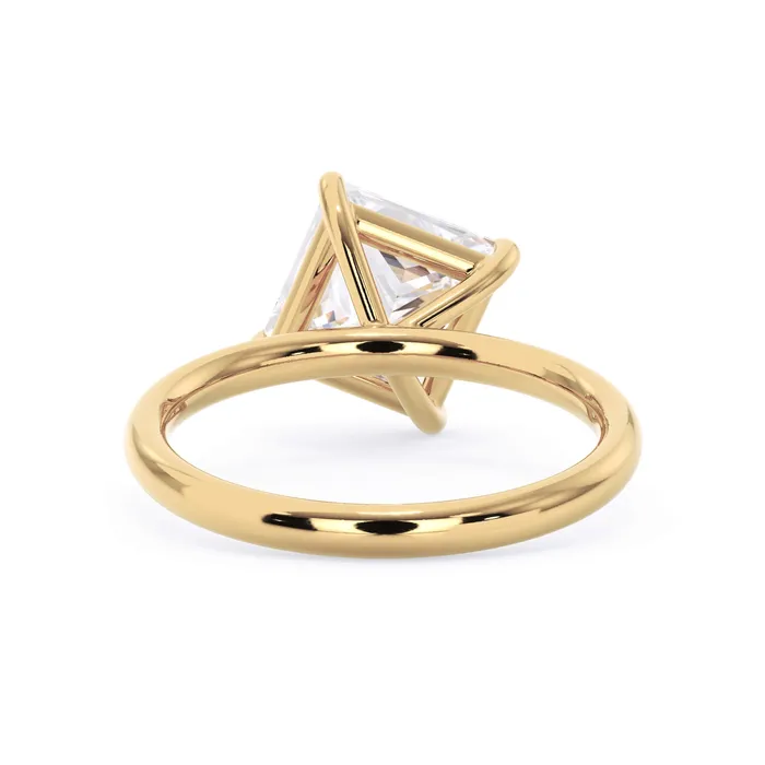 Rings Tilted Head Solitaire Engagement Ring deBebians
