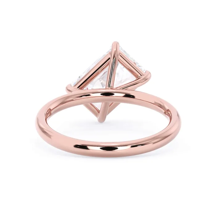 Rings Tilted Head Solitaire Engagement Ring deBebians