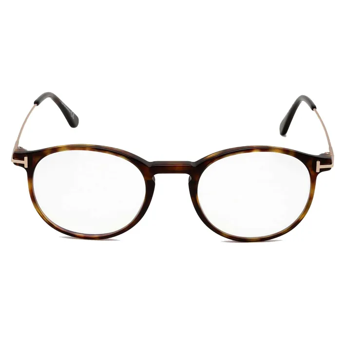 Rings Tom Ford Tom Ford Mens Eyeglasses Dark Havana FullRim Round Frame 49 mm FT5759B 052