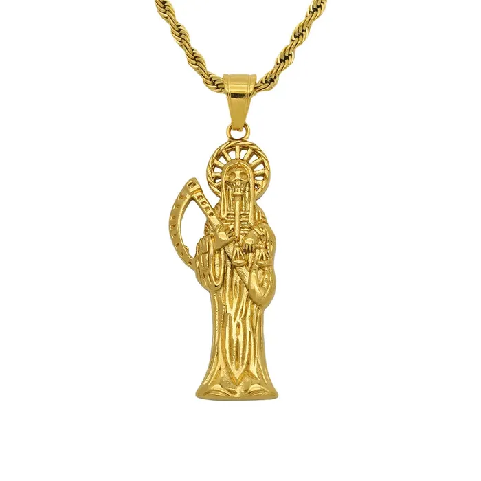 Santa Muerte Necklace VVS Jewelry Necklaces