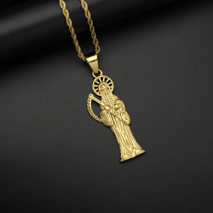 Santa Muerte Necklace VVS Jewelry Necklaces