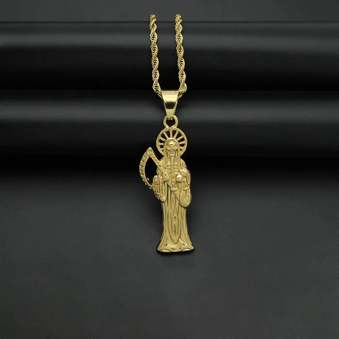 Santa Muerte Necklace VVS Jewelry Necklaces