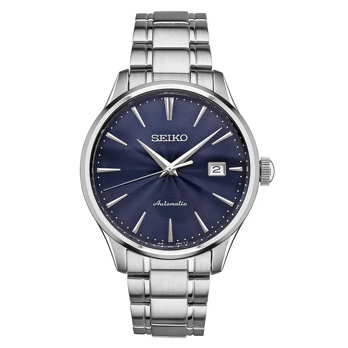 Seiko SRPA29 Mens Core Navy Blue Dial Stainless Steel Bracelet Power Reserve Automatic Watch Seiko Bracelets Seiko SRPA29 Mens Core Navy Blue Dial Stainless Steel Bracelet Power Reserve Automatic Watch Seiko Bracelets