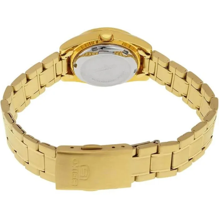 Seiko Womens Watch Series 5 Automatic Black Dial YG Steel Bracelet SYMK22K1 SEIKO Bracelets Seiko Womens Watch Series 5 Automatic Black Dial YG Steel Bracelet SYMK22K1 SEIKO Bracelets