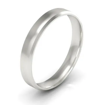 Simple Gold Beveled Ring 3mm deBebians Rings