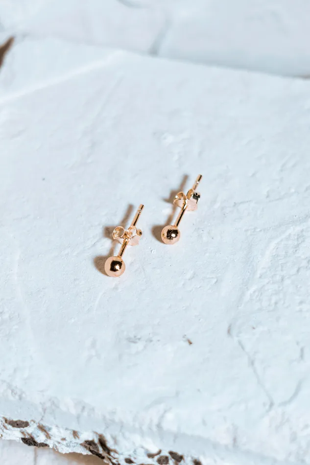Small Bubble Earrings Gold Kty Earrings
