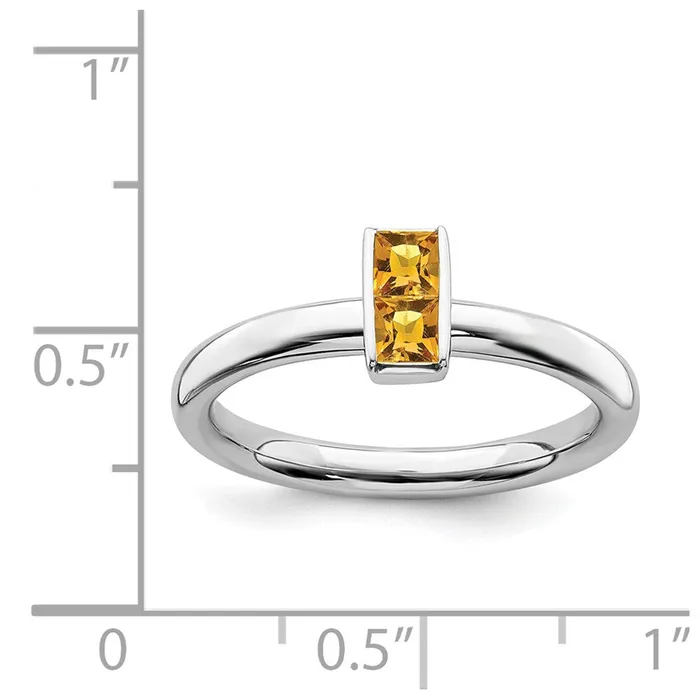Stackable Expressions Rings Sterling Silver Stackable Expressions Citrine Ring QSK2122 Stackable Expressions Rings Sterling Silver Stackable Expressions Citrine Ring QSK2122