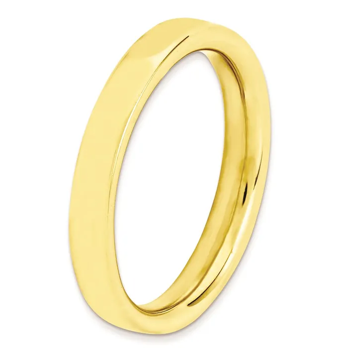 Stackable Expressions Rings Sterling Silver Stackable Expressions Goldplated Ring QSK262 Stackable Expressions Rings Sterling Silver Stackable Expressions Goldplated Ring QSK262