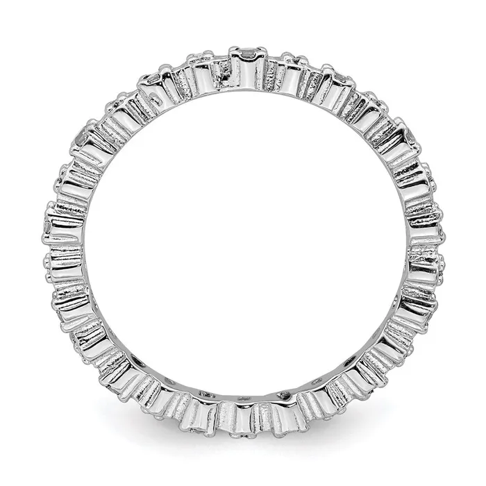Stackable Expressions Rings Sterling Silver Stackable Expressions White Topaz Diamond Ring QSK535 Stackable Expressions Rings Sterling Silver Stackable Expressions White Topaz Diamond Ring QSK535