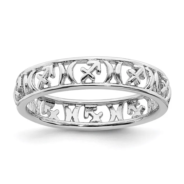 Stackable Expressions Sterling Silver Stackable Expressions Sagittarius Zodiac Ring QSK2020 Rings Stackable Expressions Sterling Silver Stackable Expressions Sagittarius Zodiac Ring QSK2020 Rings