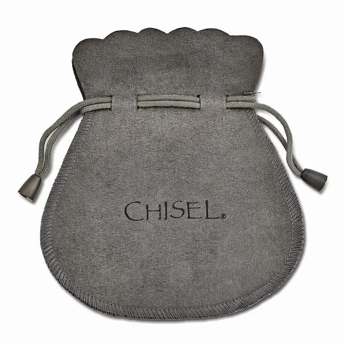 Stainless Steel Black Leather Textured 85in Bracelet Chisel Bracelets Stainless Steel Black Leather Textured 85in Bracelet Chisel Bracelets