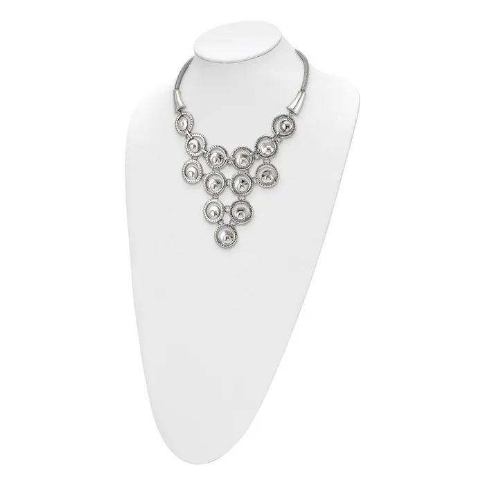 Stainless Steel Multicircle Polished with 2in ext Necklace Chisel Necklaces Stainless Steel Multicircle Polished with 2in ext Necklace Chisel Necklaces