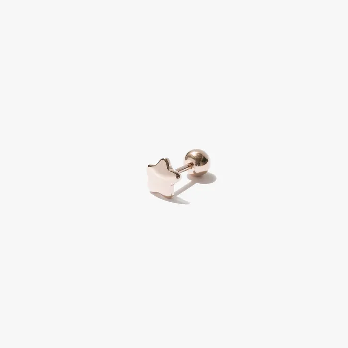 Star Stud Ballback Single READYMADE Earrings