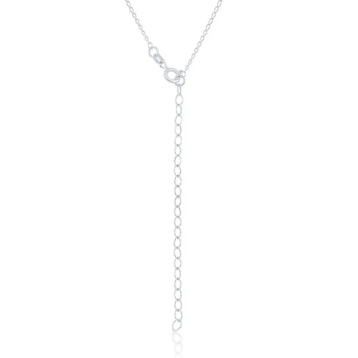 Sterling Silver Center Small Sideways Cross Choker Necklace Classic Necklaces Sterling Silver Center Small Sideways Cross Choker Necklace Classic Necklaces