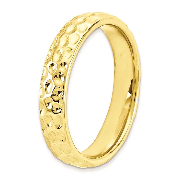 Sterling Silver Stackable Expressions Goldplated Ring QSK286 Stackable Expressions Rings Sterling Silver Stackable Expressions Goldplated Ring QSK286 Stackable Expressions Rings